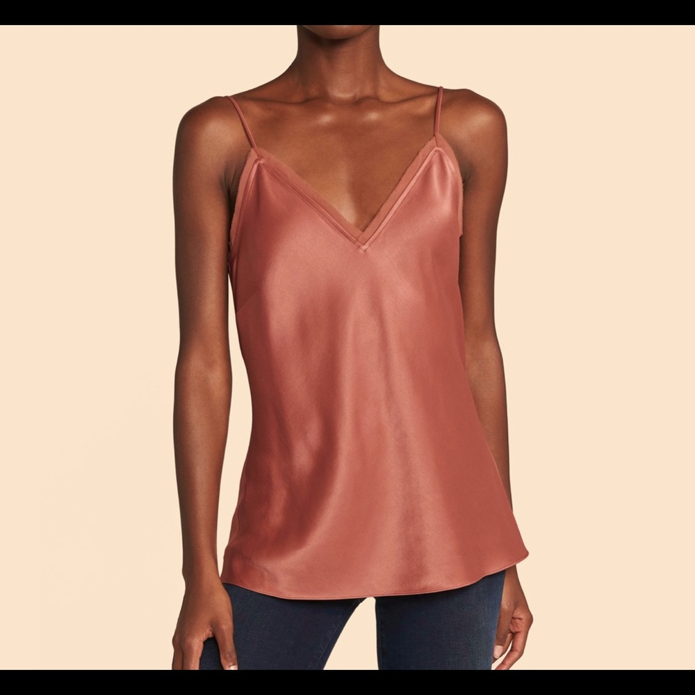 Frame satin cami tank size small